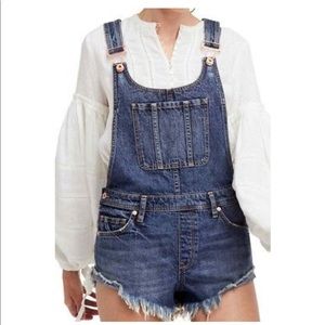 Free people denim overalls